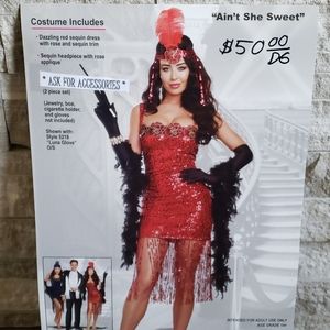 Halloween costume.  Flapper dancer size medium